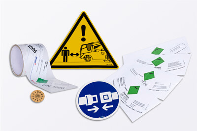 Aufkleber und Etiketten für die Industrie