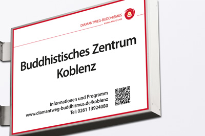 Firmenschild aus dem Digitaldruck