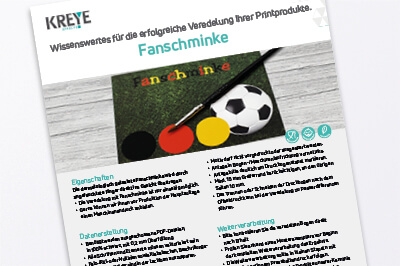 Technische Hinweise für Fanschminke