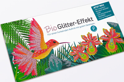 Bio-Glitter Karte