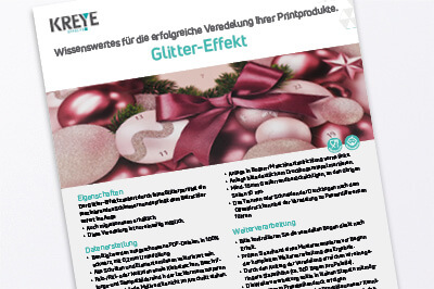 Technische Hinweise für Glitter-Effekt