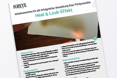 Technische Hinweise für Heat & Look-Effekt