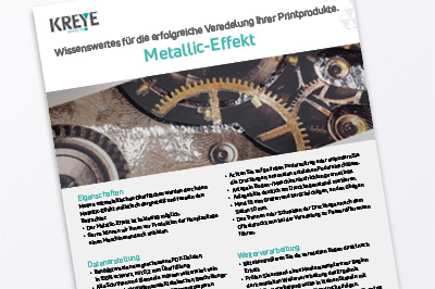 Technische Hinweise für Metallic-Effekt