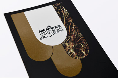 Einladungskarte von einem Shoppingcenter