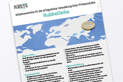 Technische Hinweise für Rubbelfarbe