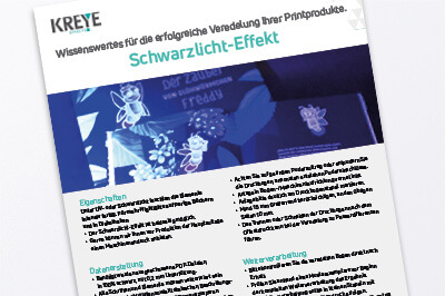 Technische Hinweise für Schwarzlicht-Effekt