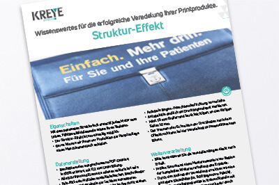 Technische Hinweise für Struktur-Effekt