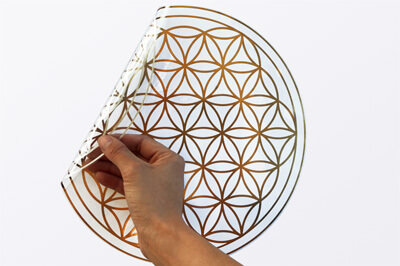 Fensteraufkleber repositionierbar