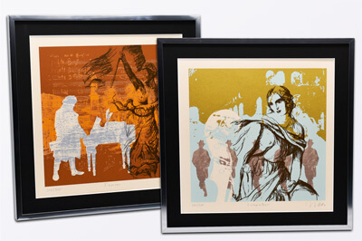 Kunst Vervielfältigung durch Serigraphie