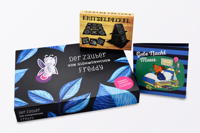 Verpackungen strukturiert leuchtend