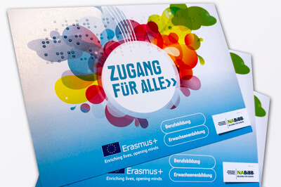 Postkarten mit Brailleschrift