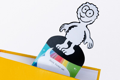 Lesezeichen mit Druckveredelung