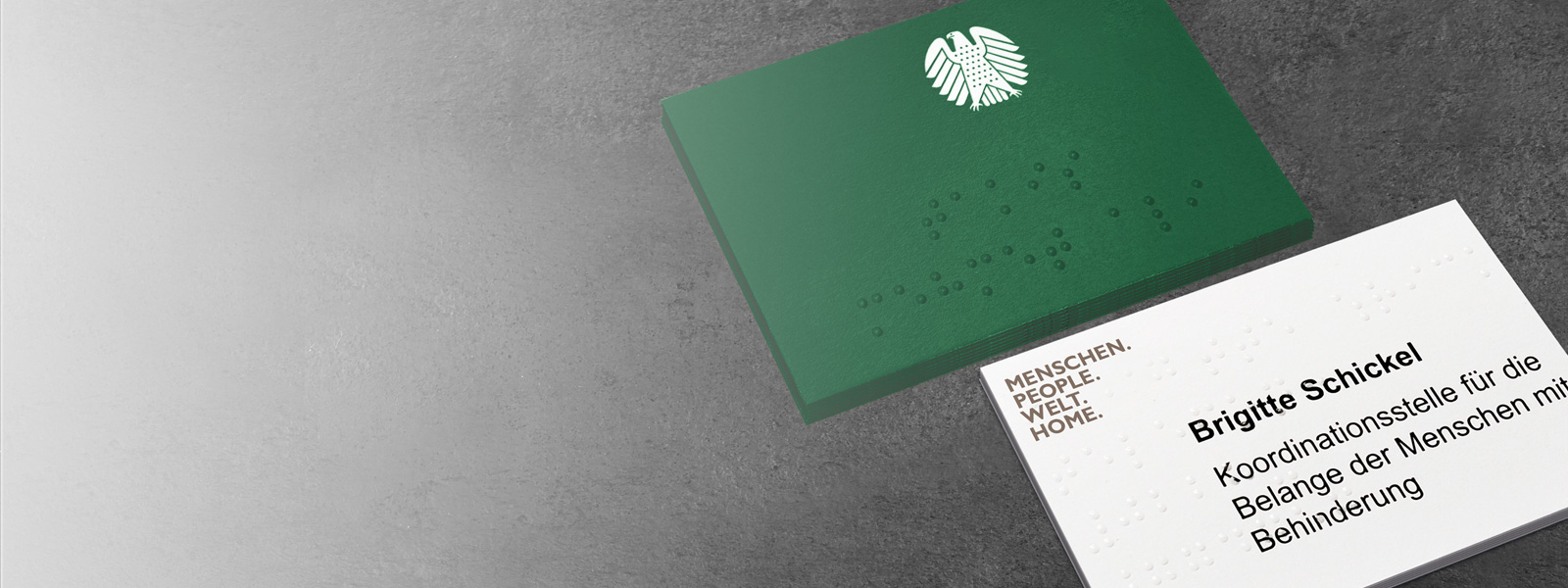 Online-Shop für Visitenkarten mit Blindenschrift