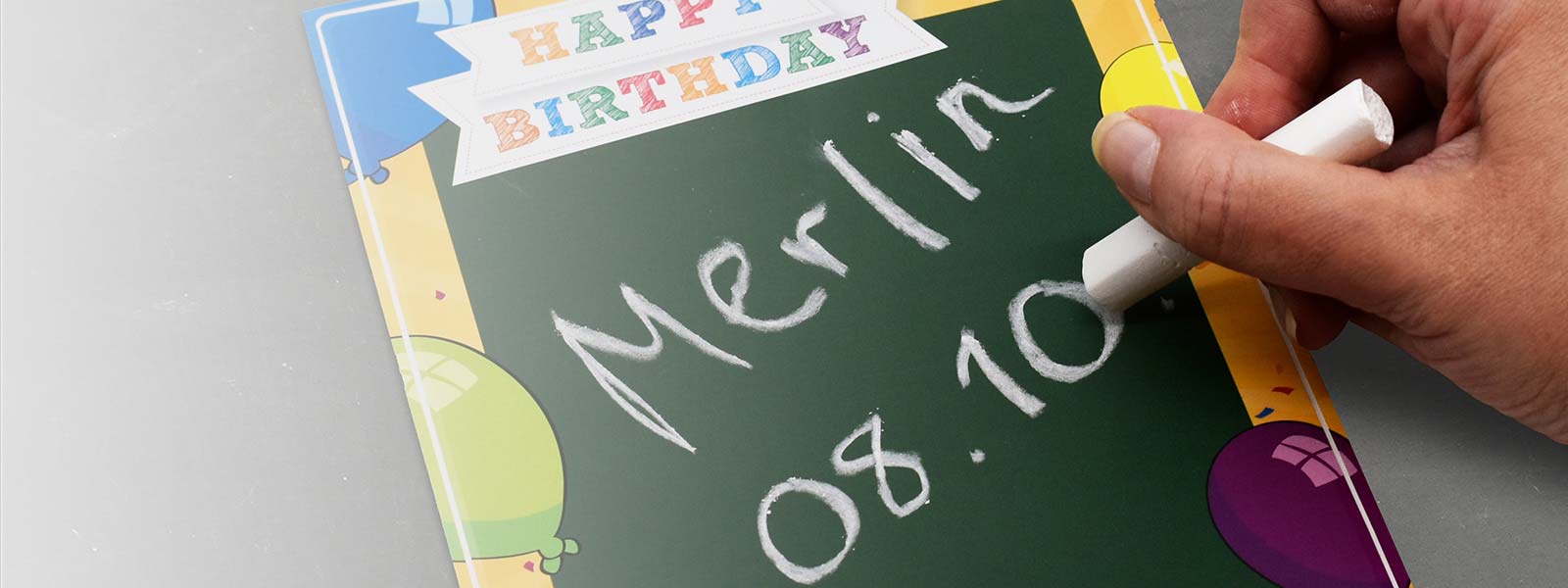 Druckveredelung Tafelfarbe