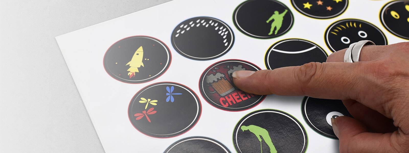 Druckveredelung Thermo-Effekt