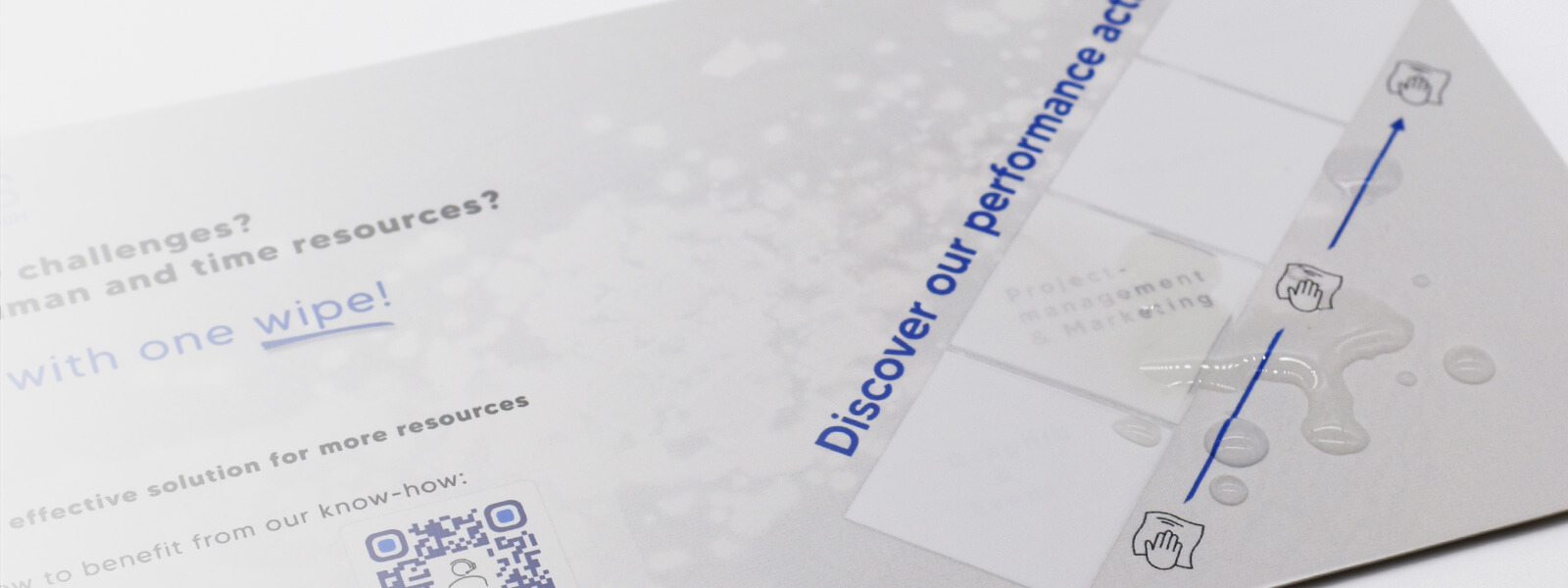 Druckveredelung Wet & View-Effekt