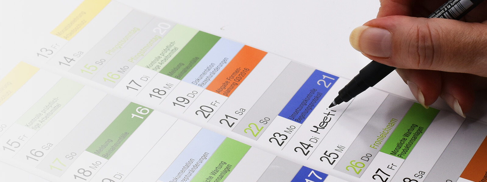 Druckveredelung Whiteboard-Effekt